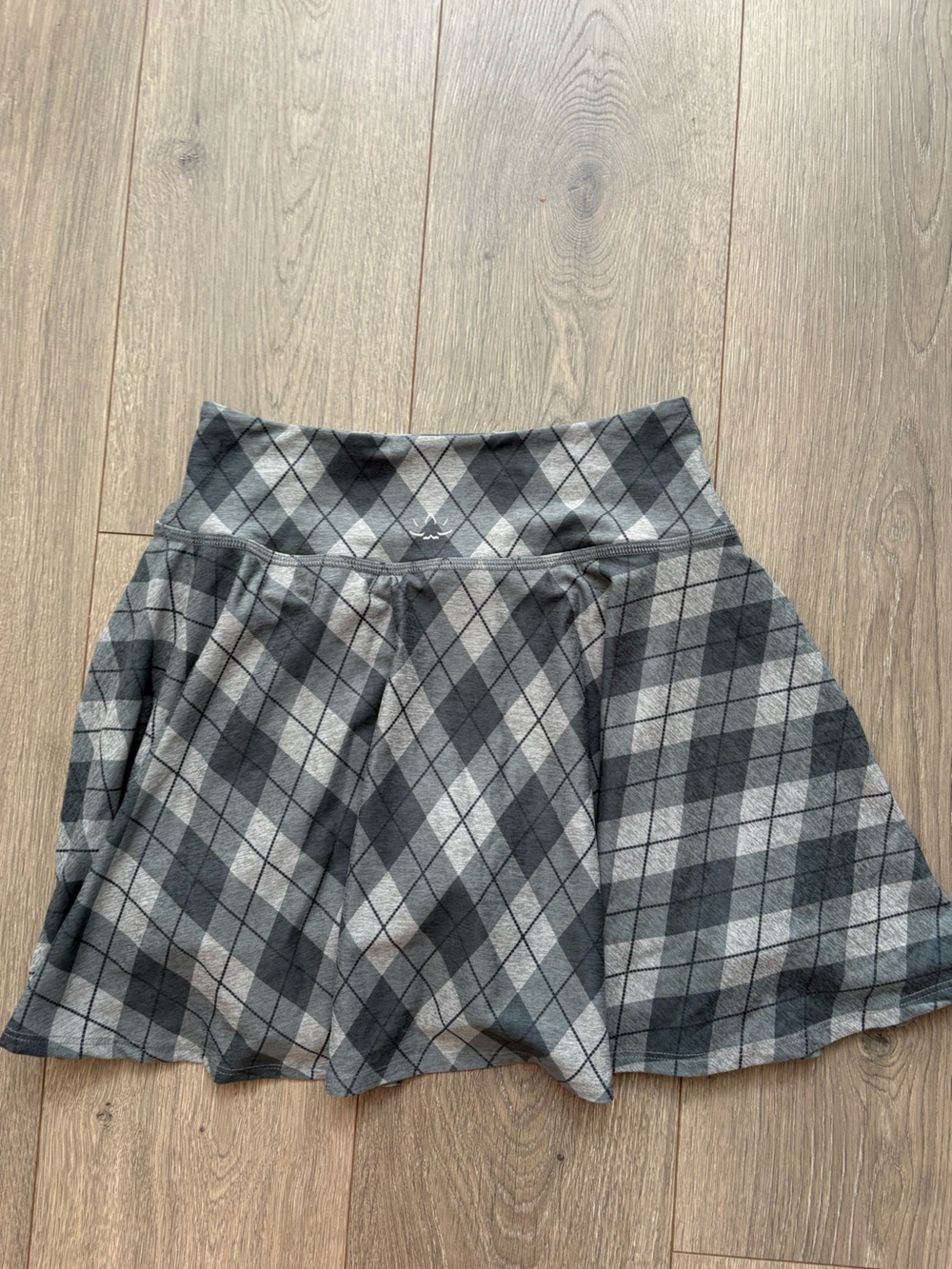 Beyond Yoga Argyle Plaid Athletic Skirt Skort Size XS